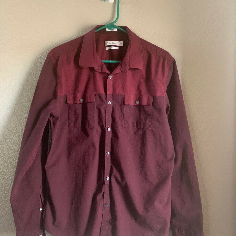 Men’s Calvin Klein Slim Fit Button Up Dress Shirt